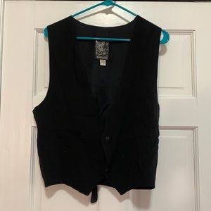 Satin Black vest